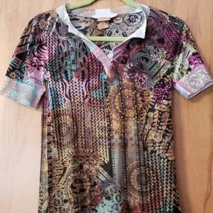 Women's multi color top